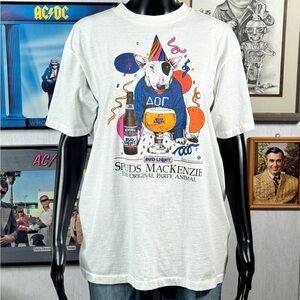 Vintage Bud Light Spuds Mackenzie T-Shirt – 1987 Party Animal Tee – XL